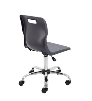 Titan Swivel Senior Chair with Chrome Base and Castors T35-C 5