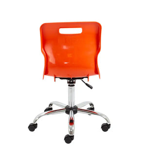 Titan Swivel Senior Chair with Chrome Base and Castors T35-O 6