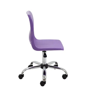 Titan Swivel Senior Chair with Chrome Base and Castors T35-P 4