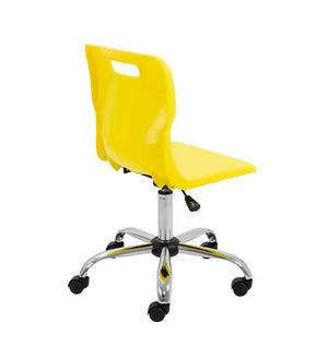 Titan Swivel Senior Chair with Chrome Base and Castors T35-Y 5