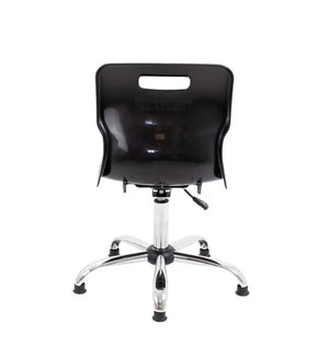 Titan Swivel Senior Chair with Chrome Base and Glides T35-BKG 6