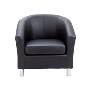 Tub Armchair with Metal Feet OF2201BKML 3