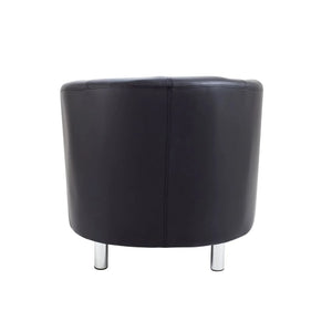 Tub Armchair with Metal Feet OF2201BKML 6