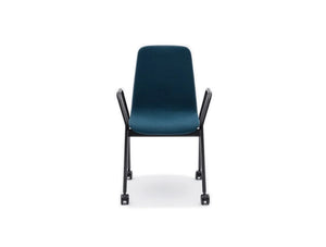 Ulti K Chair With Blakc Metal Arms And Castor Wheels