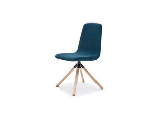 Ulti KW Chair with Four Star Wooden Legs and Coloured Finish