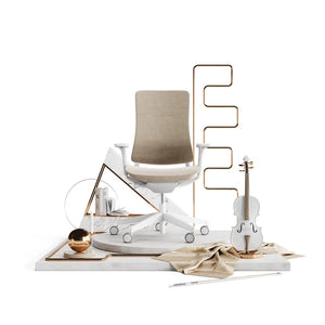 Violle Fabric Backrest No Headrest Black 18