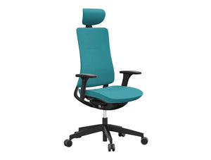 Violle Task Chair in Black Frame with Headrest