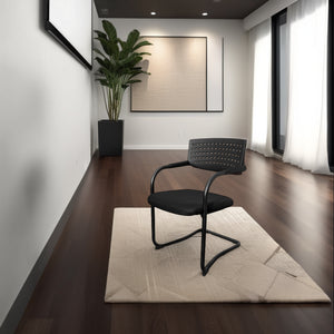 Visa Mid Back Meeting Room Chair with Indoor Plant in Modern Office Setting