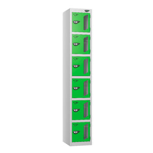 Vision 6-Door Locker - Pearl Silver Forest Green