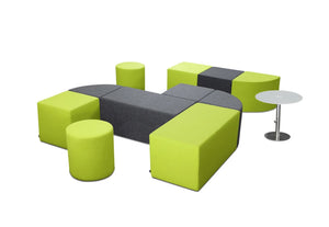Volt And Square Square 90 Degree Corner Section Pouffe 17