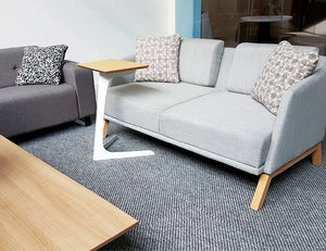 Walter 2 Seater Classic Sofa with Laptop Table