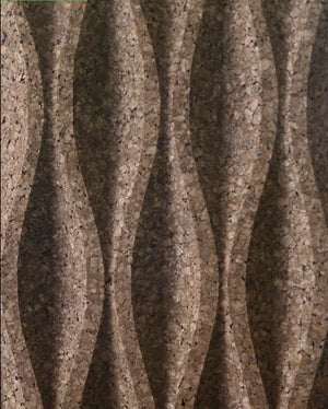 Wave 3D Cork Wall Covering