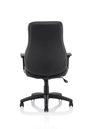 Winsor Medium Back Executive Black Leather Office Chair With Arms EX000212 3