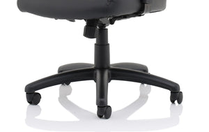Winsor Medium Back Executive Black Leather Office Chair With Arms EX000212 7