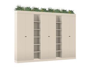 Ws.D Key 6-Level Cupboard with Bookshelves