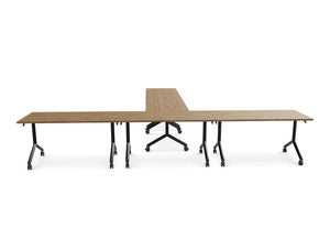 WsD Twister Mobile Tilt Modular T Shaped Collaborative Table 3
