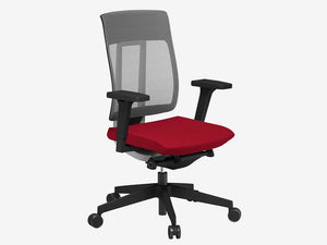 Xenon Net High Mesh Backrest Chair Model 100 Pro Xnet100S Blk P59 Ev 5 Sr 15 Std Na