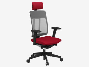 Xenon Net High Mesh Backrest Chair Model 110 Pro Xnet110S Blk P59 Ev 5 Mf Sr 15 Hc