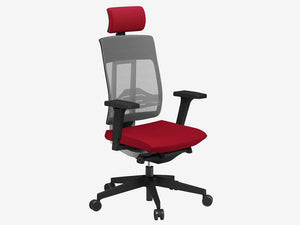 Xenon Net High Mesh Backrest Chair With Lumbar Support Model 111 Pro Xnet111S Blk P59 Ev 5 Sr 15 Hc Std Na