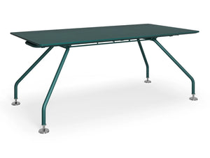 Xeon Executive Table with Veneer Top 2 in Green Finish