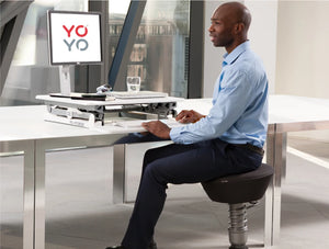 Yo Yo Desk Mini Sit Stand Solution White 8 Sitting Solution