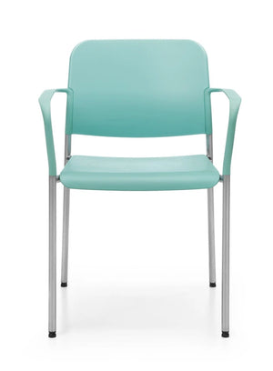 Zoo Plastic Seat And Backrest Chair 4 Legged Frame Model 522H 17