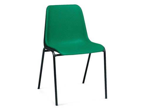 Vierra Stacking Chair Green On Black Frame 1665334135
