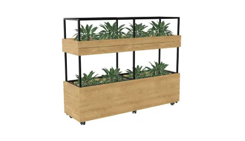 Ws.D Decora Modular Zoning System with Moss Wall Panels and Planters ...