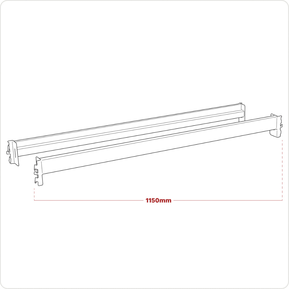 1090mm Cross Beam 900kg Capacity Pair APRB1152 3