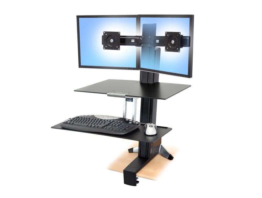 33 349 200 Ergotron Workfit S Dual Monitor With Worksurface