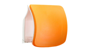 Zure White Shell Elastomer Orange Headrest Image 2