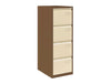 AOC Filing Cabinet Foolscap Flush Front with Four Drawer - Coffee and Cream