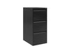 AOC Filing Cabinet Foolscap Flush Front with Three Drawer - Black