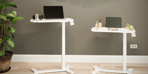 AV8 Air Height-Adjustable Desk White 2