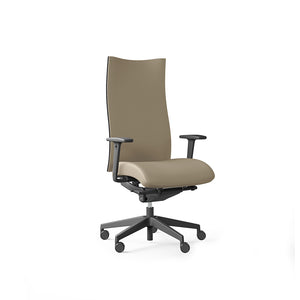 Action 100 Sfl Executive Armchair 3 In Beige Finish With Black Base