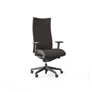 Action 100 Sfl Executive Armchair 5 In Black Finish With Black Base