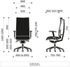 Action 105 Sfl Mesh Back Armchair 4 Dimensions