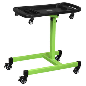 Adjustable-Height Mobile Workstation with Removable Top Tray