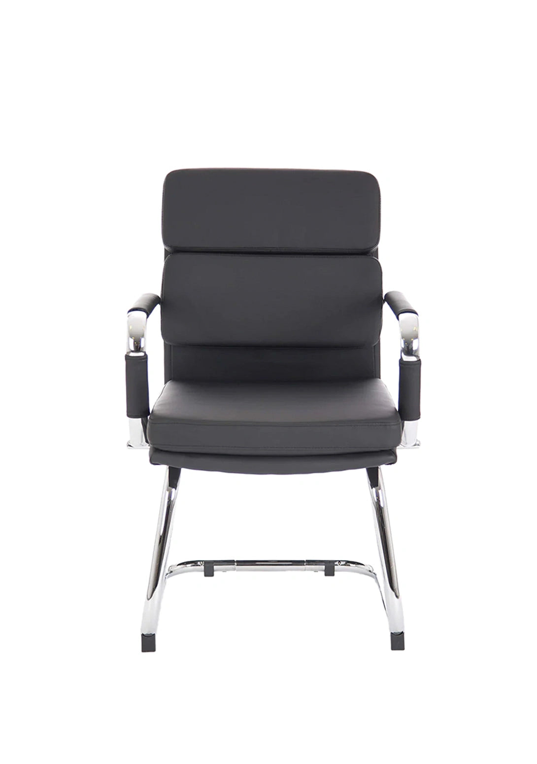 Advocate Visitor Chair Black Soft Bonded Leather With Arms BR000206 3