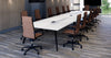 Alega Rectangular Long Table with Boardroom Chair in Meeting Room Setting
