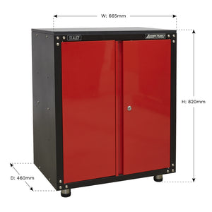 American PRO Modular Cabinet with Worktop 2 Door 665mm APMS81 5
