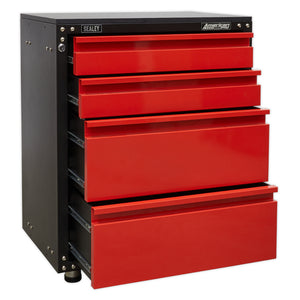 American PRO Modular Cabinet with Worktop 4 Drawer 665mm APMS84 3new