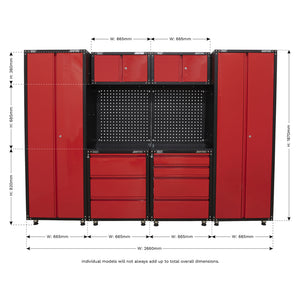 American PRO Storage System 2.6m APMS80COMBO2 5