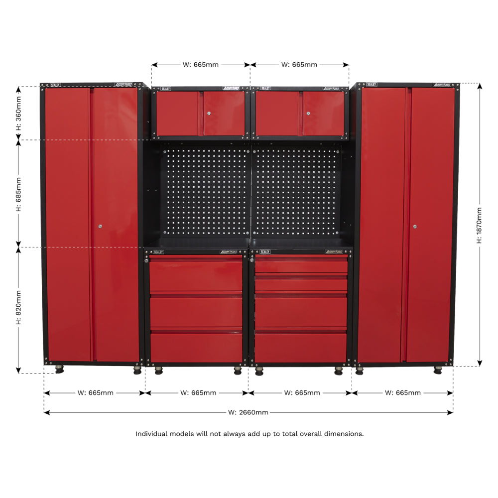American PRO Storage System 2.6m APMS80COMBO2 5
