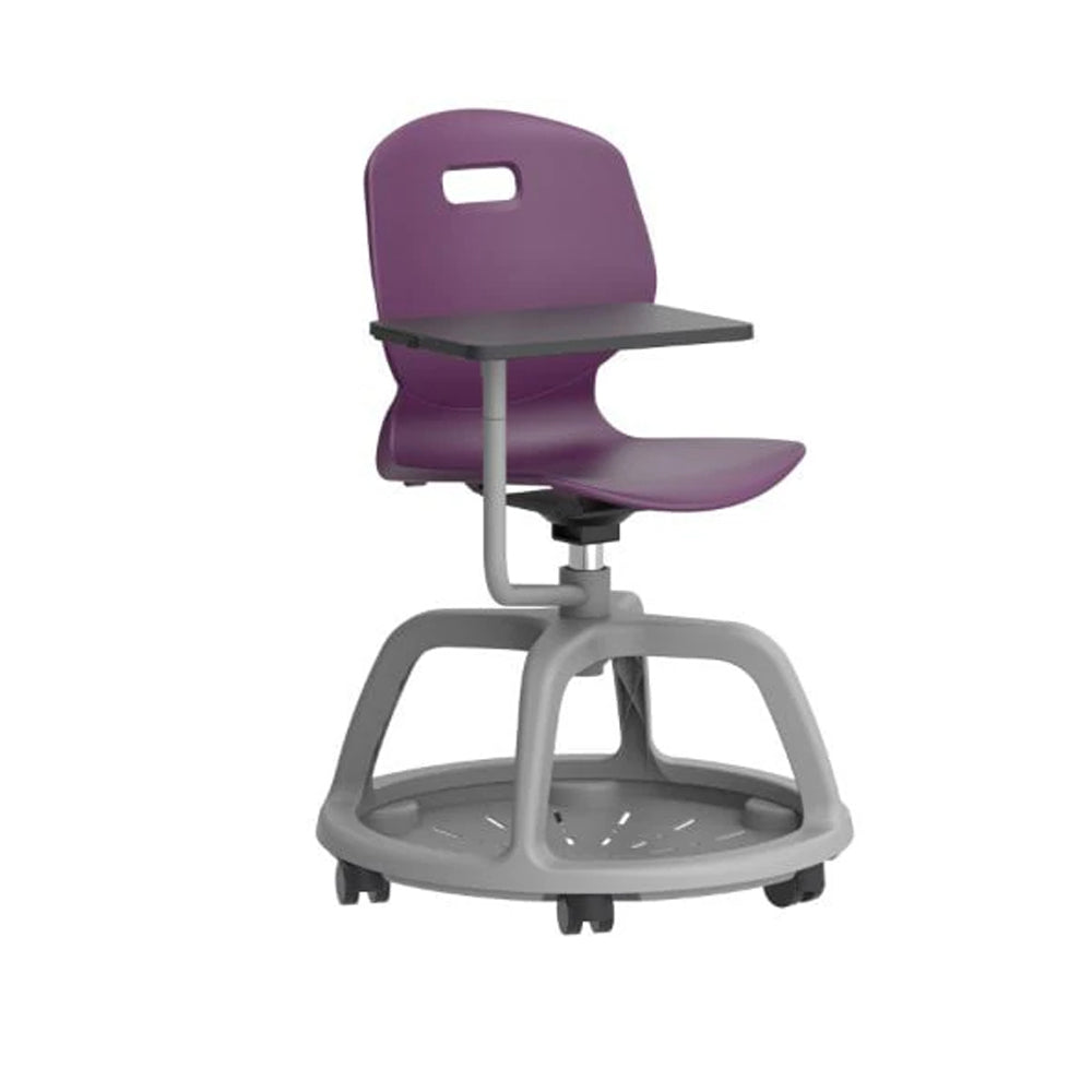 Arc Community Swivel Chair with Arm Tablet TA10G 1