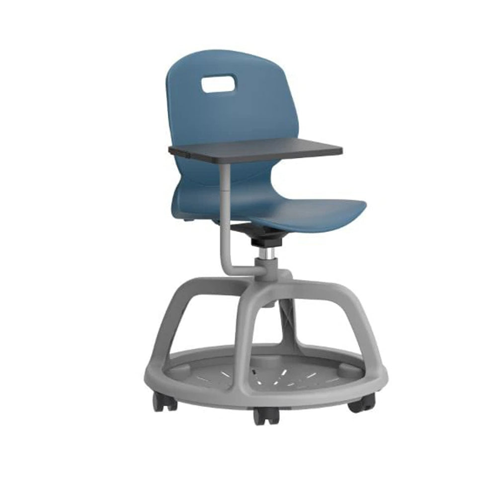 Arc Community Swivel Chair with Arm Tablet TA10SB 1