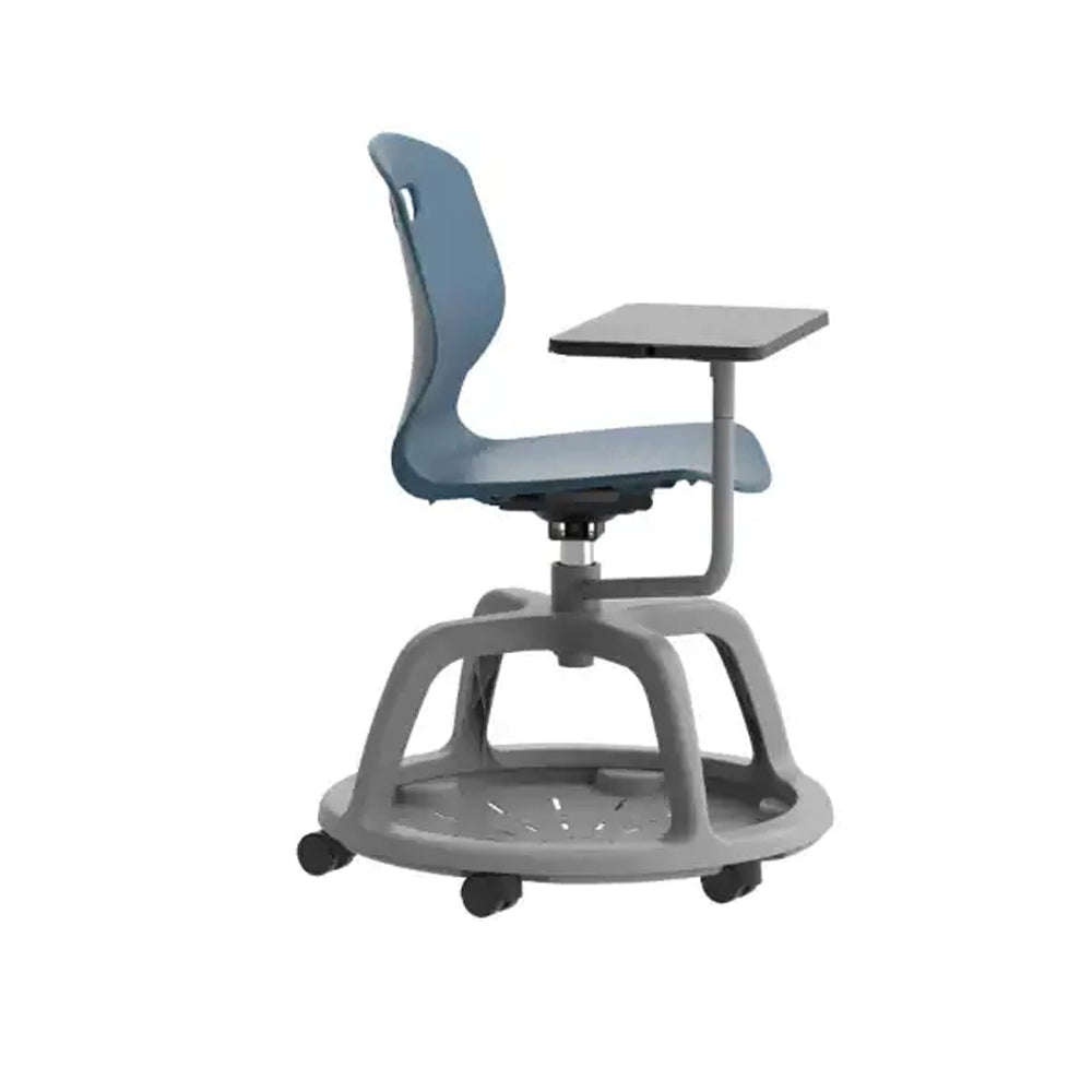 Arc Community Swivel Chair with Arm Tablet TA10SB 4