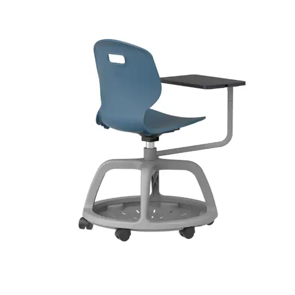 Arc Community Swivel Chair with Arm Tablet TA10SB 5