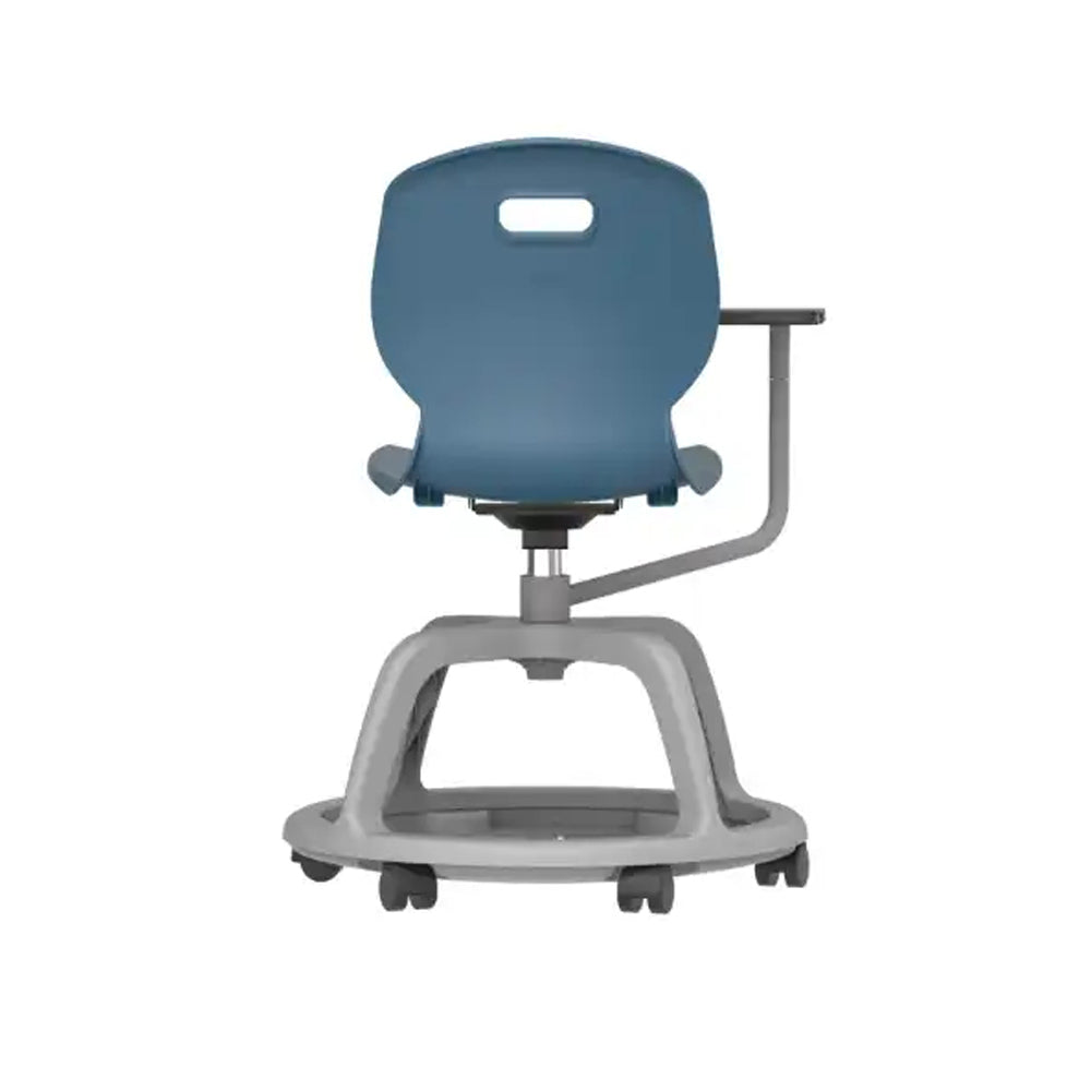 Arc Community Swivel Chair with Arm Tablet TA10SB 6