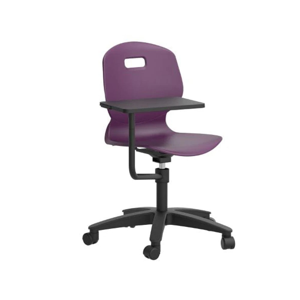 Arc Swivel Tilt Chair with Arm Tablet TA8G 1